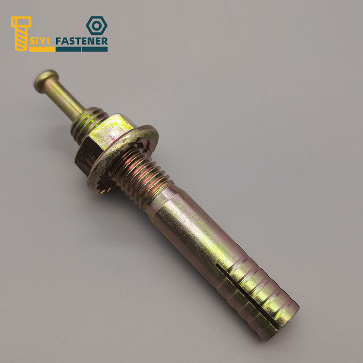 Carbon Steel Yellow Zinc Plated Hit Anchor with Flange Nut