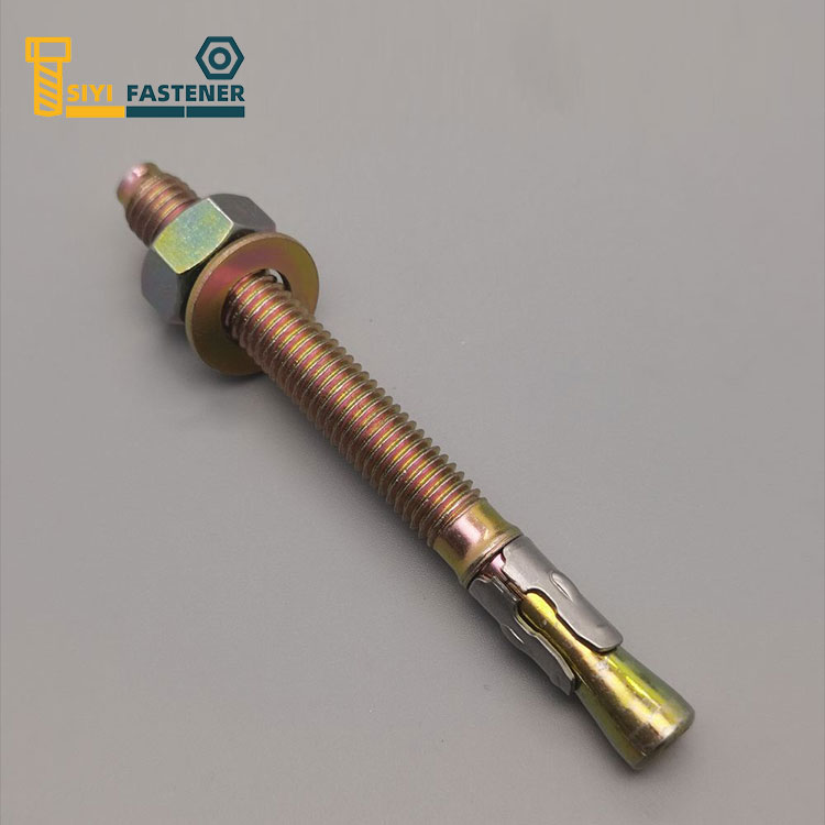 Carbon Steel Zinc Plated Wedge Anchor with Stainless Steel Clip